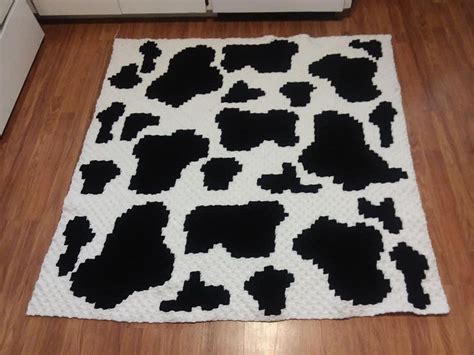 Printable Free Crochet Cow Blanket Pattern - Printable Templates