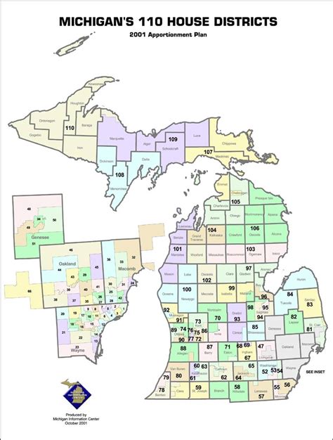 Michigan District Map | afputra.com