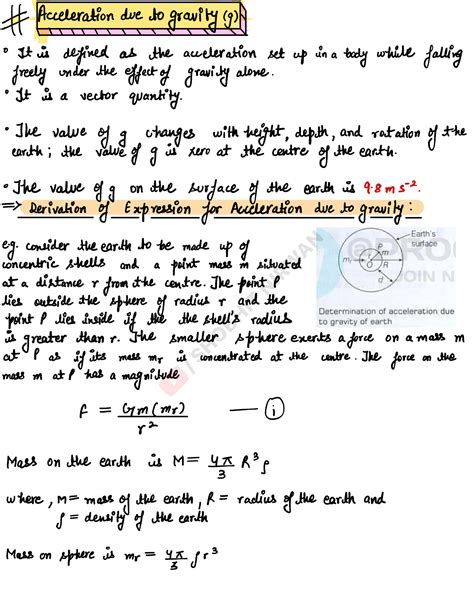 SOLUTION: Class 11 notes gravitation - Studypool