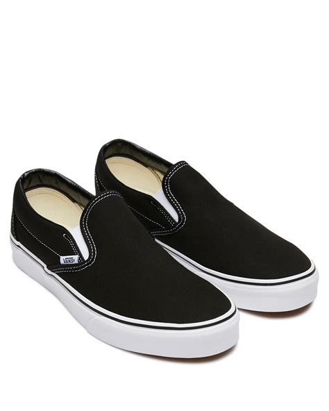 Vans Mens Classic Slip On Shoe - Black | SurfStitch