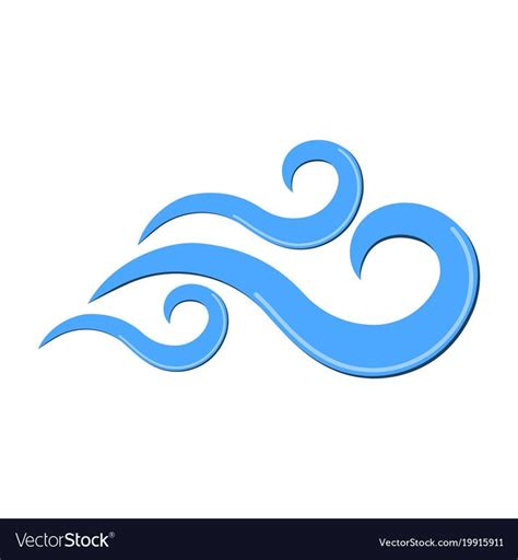 blue water waves on white background