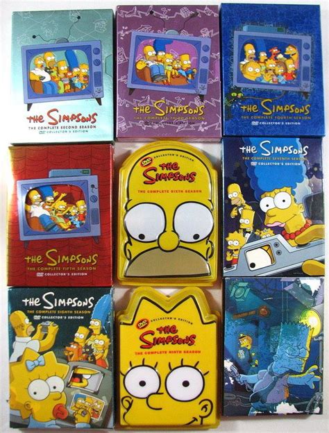 THE SIMPSONS COMPLETE SEASON 2,3,4,5,6,7,8,9,10 DVD Box Sets COLLECTORS ...