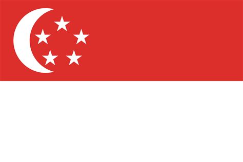 singapore flag design 16124605 Vector Art at Vecteezy