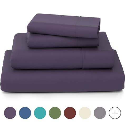 Cosy House Collection Luxury Bamboo Bed Sheet Set - Hypoallergenic Bedding Blend - 4 Piece ...