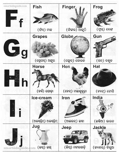 Odia alphabet A to Z | SEG