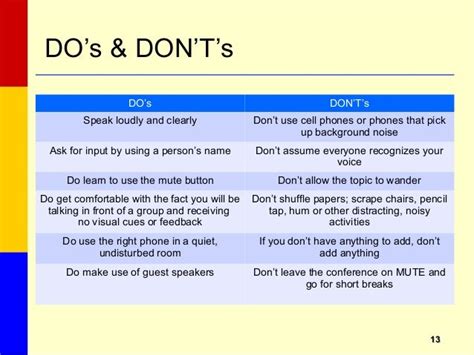 Conference call etiquette