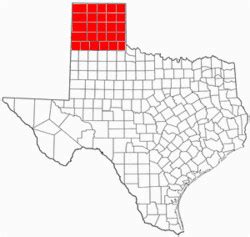 Texas Panhandle Counties Map | secretmuseum