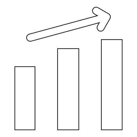 Growth chart the black color icon 5218242 Vector Art at Vecteezy