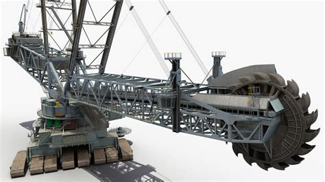 Bagger 293 Bucket Wheel Excavator Rigged 3D Model $259 - .max - Free3D