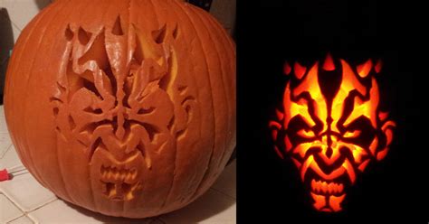 Darth Maul Pumpkin by task002 on DeviantArt