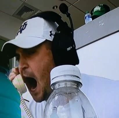 Tommy Rees caught screaming at Notre Dame quarterback Drew Pyne | OC: "Do your f***ing job"