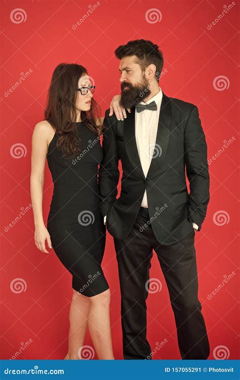 Formal Dress Code. Visiting Event or Ceremony. Couple Ready for Award ...