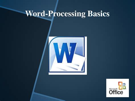 PPT - Word-Processing Basics PowerPoint Presentation, free download ...