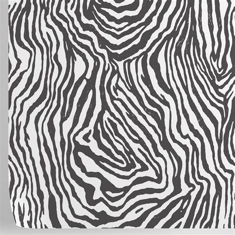 Black and White Zebra Wallpaper Animal Print Wall Decor for - Etsy