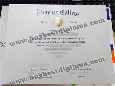 Secrets to Get A Fake Phoenix College Diploma in Arizona