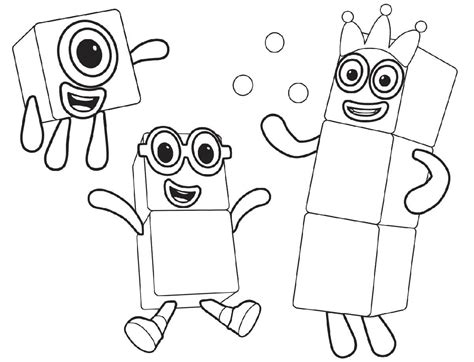 Desenhos de Numberblocks 1 para Colorir e Imprimir - ColorirOnline.Com