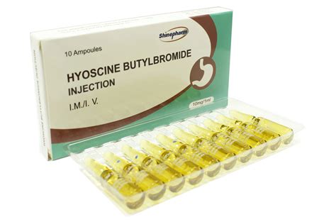 Hyoscine Butylbromide Injection 10mg/1ml GMP Medicine - China Hyoscine Butylbromide Injection ...