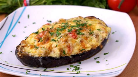 Berenjenas rellenas de atun al horno - Cocina Casera y Facil