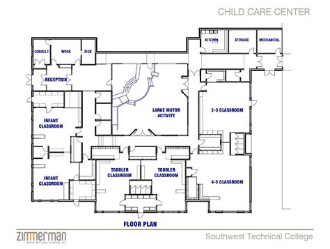 Zimmerman Architectural Studios History | Daycare floor plans, Classroom floor plan, Daycare ...