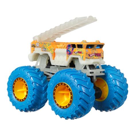 Hot Wheels Monster Trucks Glow in the Dark 1:64 Scale Truck - R ...