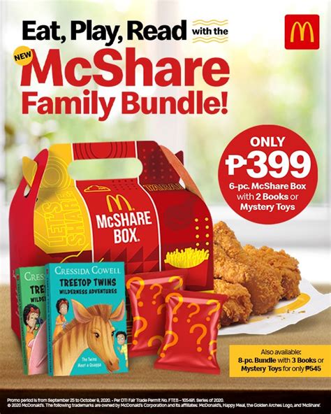 MCDO 6-pc McShare Family Bundle P399 Promo | Manila On Sale