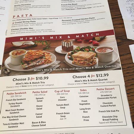 MIMI'S CAFE, San Diego - 10788 Westview Pkwy - Menu, Prices ...