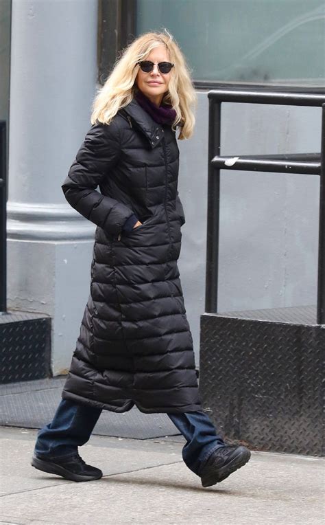 Meg Ryan in a Long Puffer Jacket - Manhattan 03/17/2023 • CelebMafia