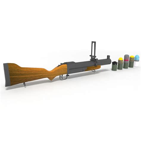 m79 grenade launcher ammo 3d c4d