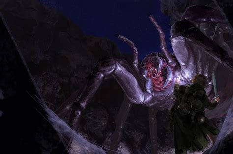 Sam vs. Shelob by RafaMaciel on DeviantArt