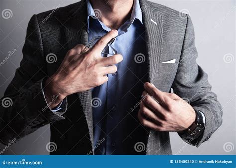 Man Spraying Perfume on His Neck Stock Photo - Image of stylish, neck ...