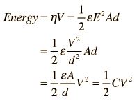 Energy Stored on a Capacitor | Equivalent expressions, Energy, Energy density