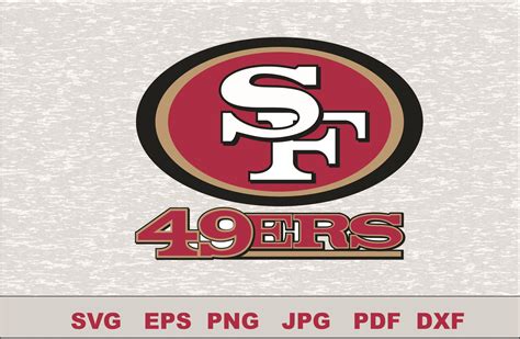 San Francisco 49ers Silhouette Studio Transfer Iron on Cut File Cameo ...