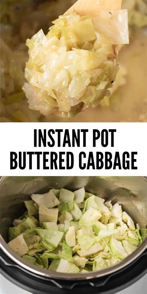 Instant Pot Buttered Cabbage Recipe - Build Your Bite