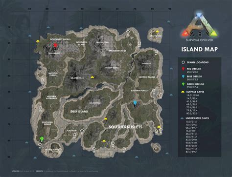 THE ISLAND - ARK: Survival Evolved Map | Ark survival evolved, Ark ...