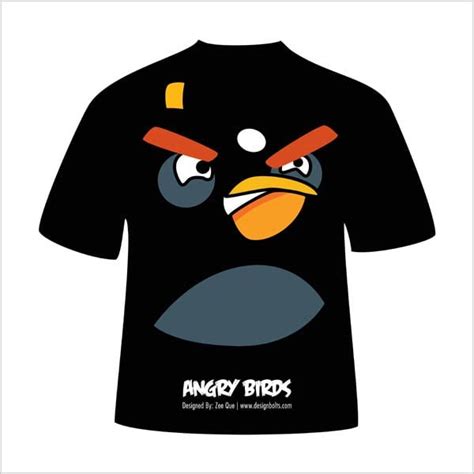 Free Vector Angry Birds T-Shirt Designs In (.ai, .eps, .cdr) Format | Weekly Gift