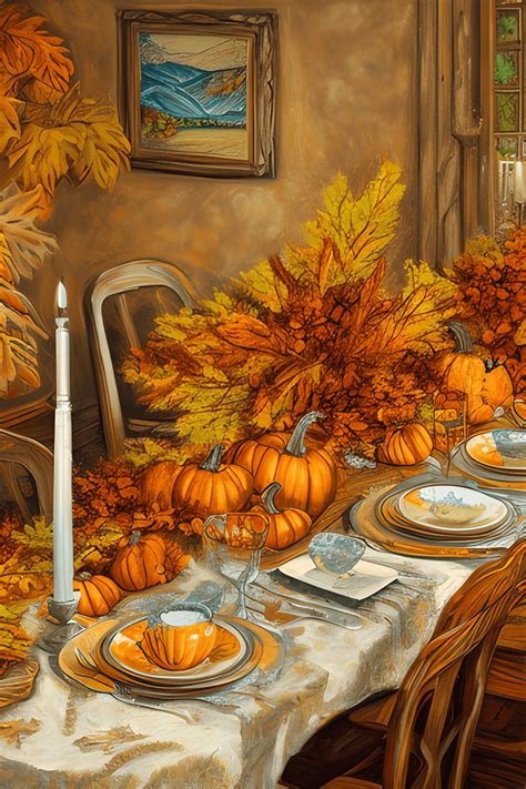 Thanksgiving Wall Art a Rustic Painting · Creative Fabrica