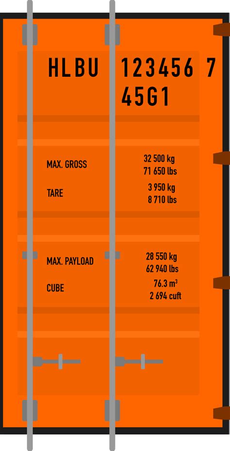 Tare Weight Of 40 Ft Container | Blog Dandk