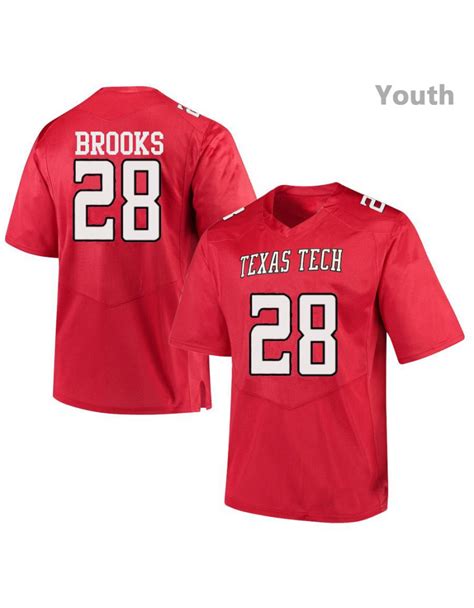 Tahj Brooks Youth Texas Tech Red Raiders #28 Football Jersey - Red