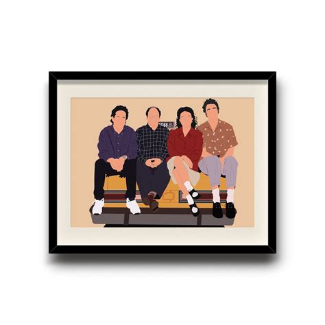 Seinfeld minimalist poster Seinfeld digital art poster | Etsy