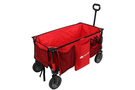 Ozark Trail Red Folding Wagon Collapsible Cart Utility Terrain Beach Camping kid 634630879684 | eBay