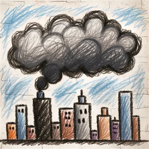 30+ Pollution Drawings: Land, Water, and Air Pollution Drawings in 2024 | Earth drawings, Air ...