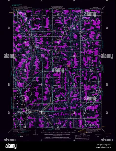 Map of arcade new york hi-res stock photography and images - Alamy