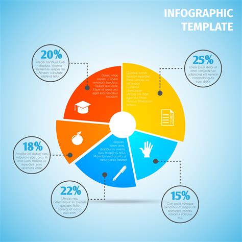 Pie chart education infographic 436170 Vector Art at Vecteezy