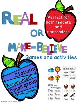 Real or Make-Believe? Games and Activities for Early Learners | TPT