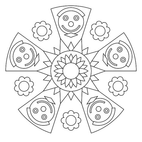 Mandala Coloring Pages For Kids ~ Parenting Times
