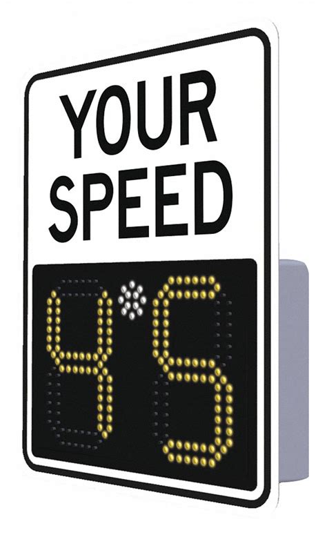 29 in x 23 in Nominal Sign Size, Aluminum, Radar Speed Monitor Signs - 493X98|138841 - Grainger