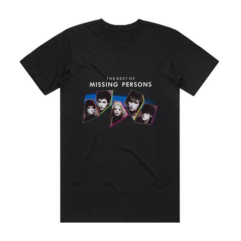 Missing Persons The Best Of Missing Persons Album Cover T-Shirt Black – ALBUM COVER T-SHIRTS