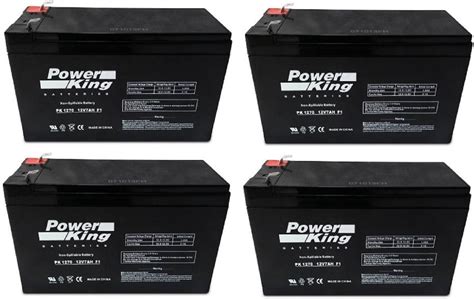 12V 7Ah Replacement Batteries for APC Smart-UPS 1500 RM 2U - 4 Pack ...