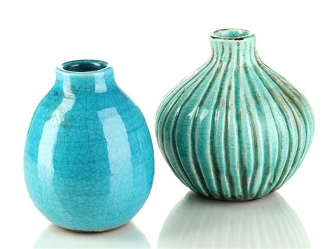 Premium Photo | Decorative ceramic vases isolated on white