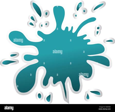 blue paint splatter icon image vector illustration design Stock Vector ...